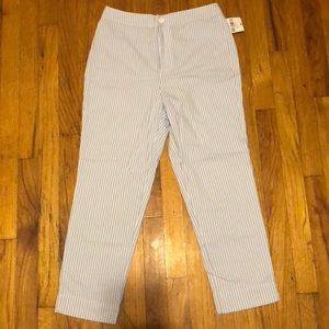 Blue & white stripped pants